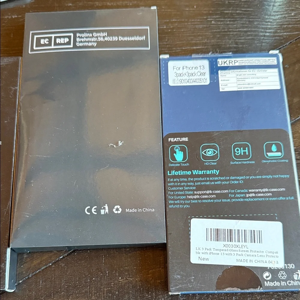 Tempered Glass Screen Protector - Black